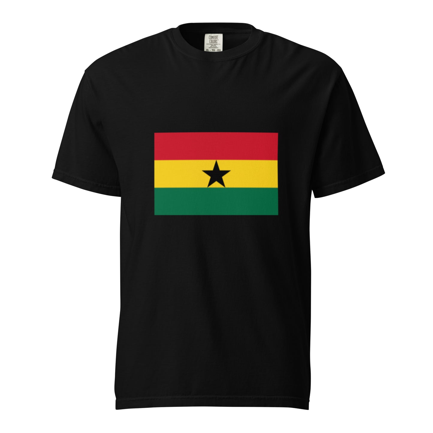 Ghana Flag Only|Chalè on Back|Unisex|Heavyweight T-shirt