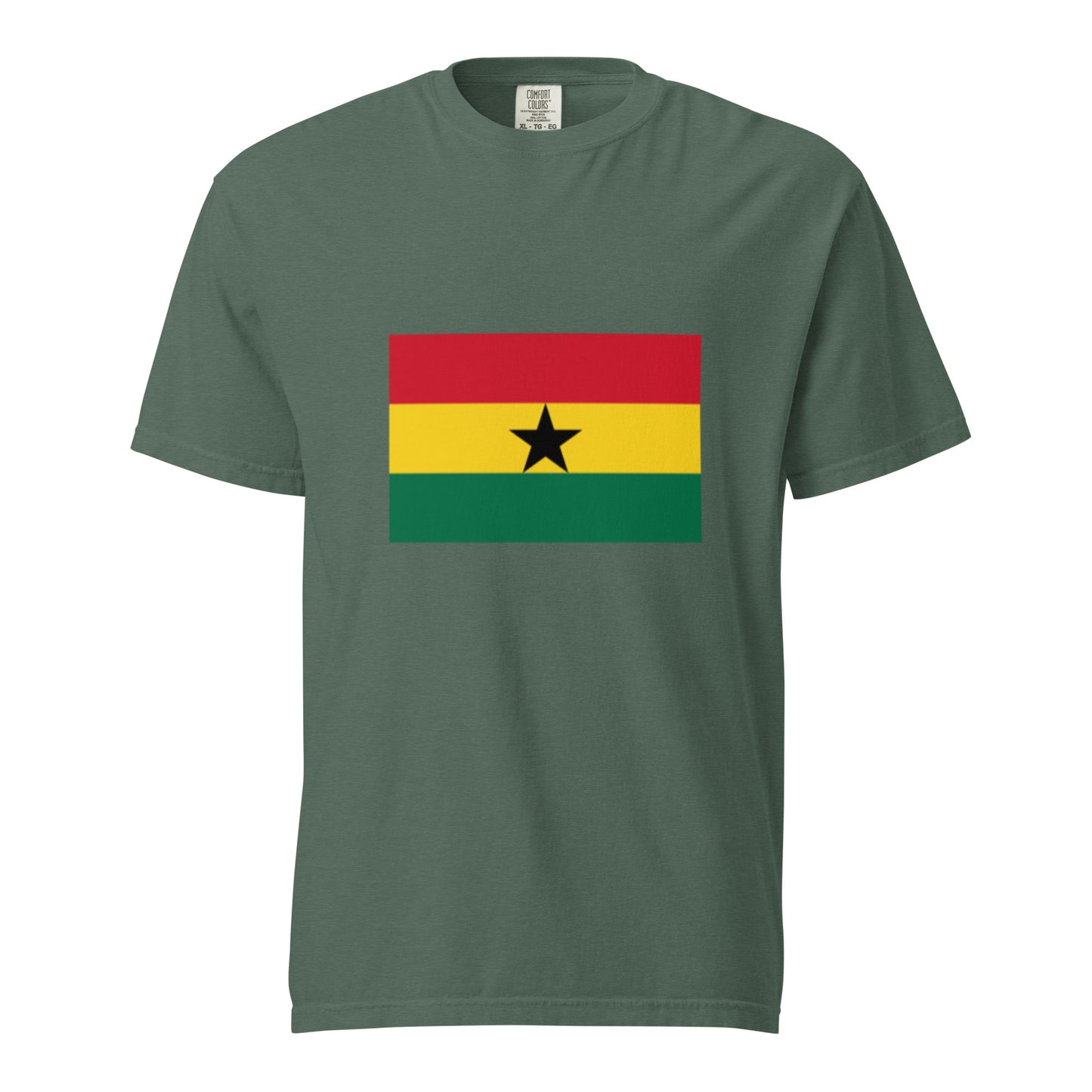 Ghana Flag Only|Chalè on Back|Unisex|Heavyweight T-shirt