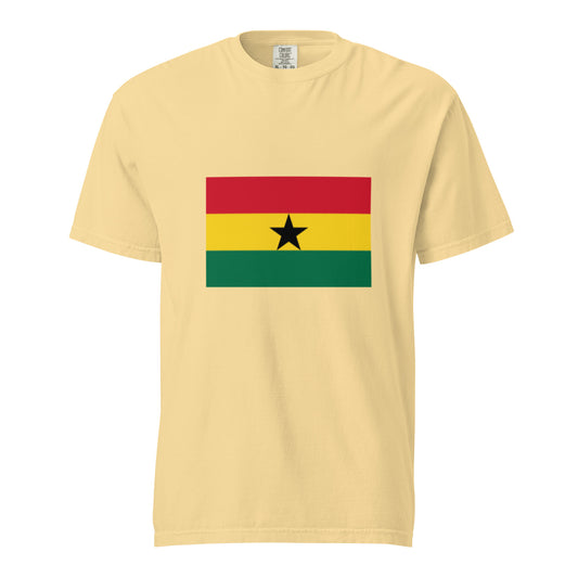 Ghana Flag Only|Chalè on Back|Unisex|Heavyweight T-shirt