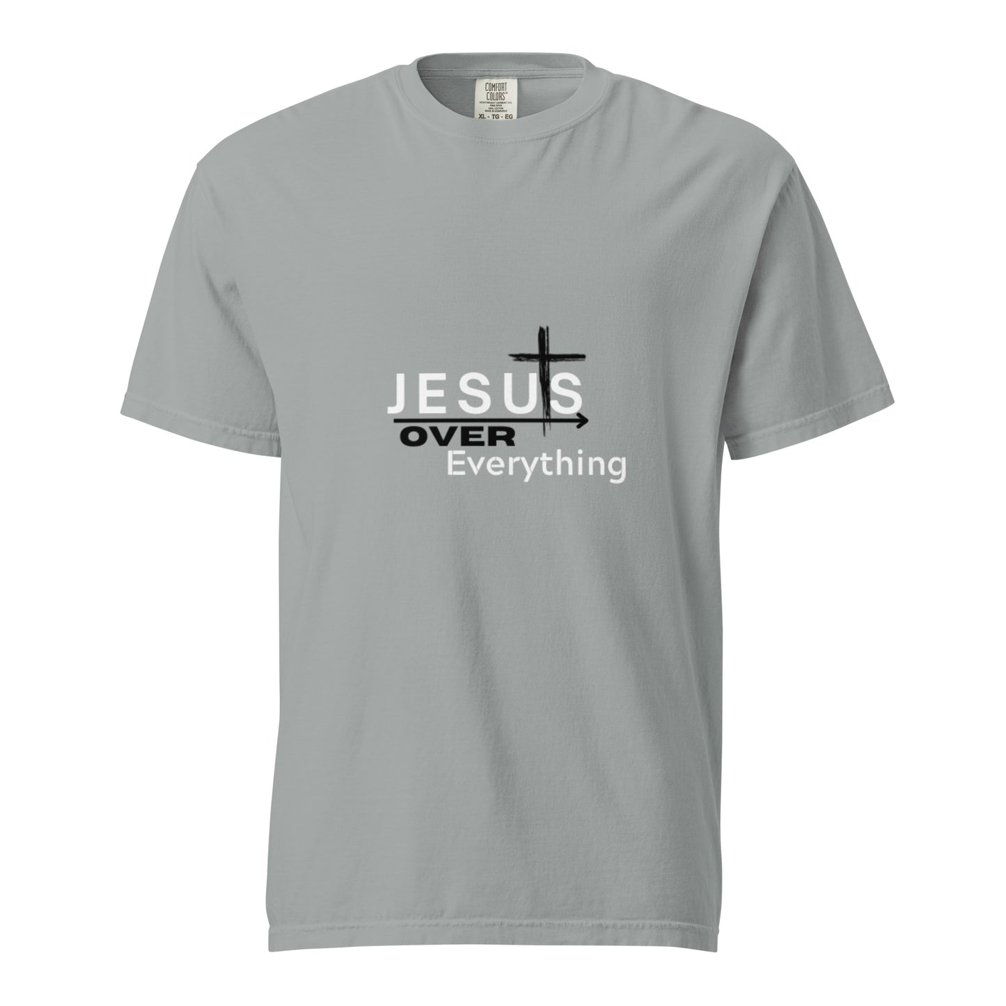 Jesus Over Everything|Unisex garment-dyed heavyweight t-shirt