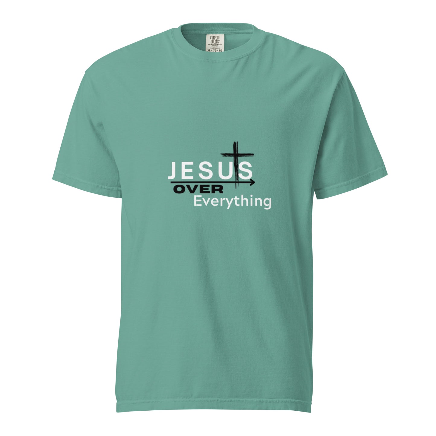 Jesus Over Everything|Unisex garment-dyed heavyweight t-shirt