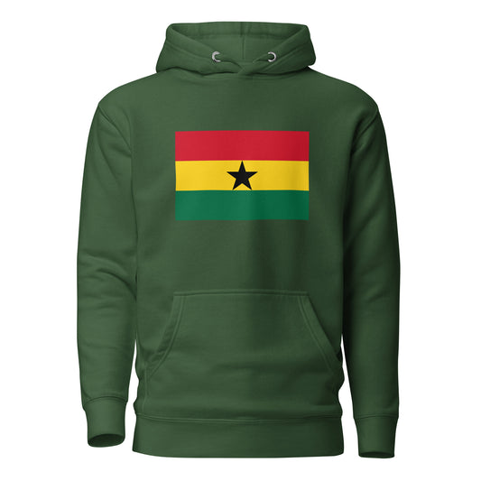 Ghana Flag|Kofi Name on Back|Hoodie