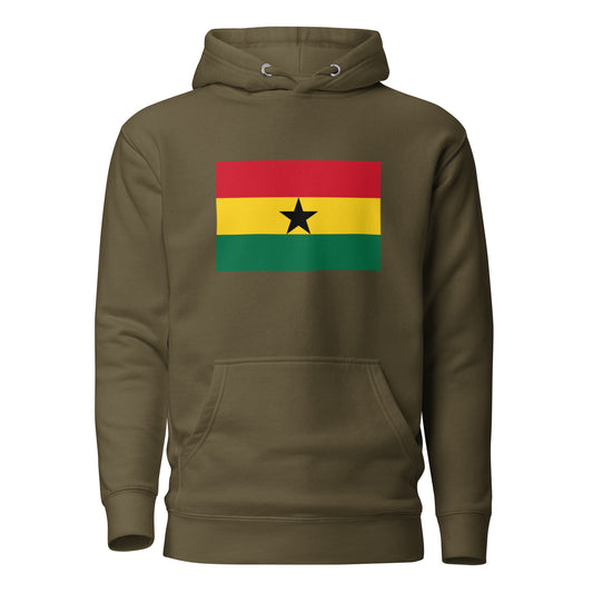 Ghana Flag on Front|Chalé on back|Unisex Hoodie