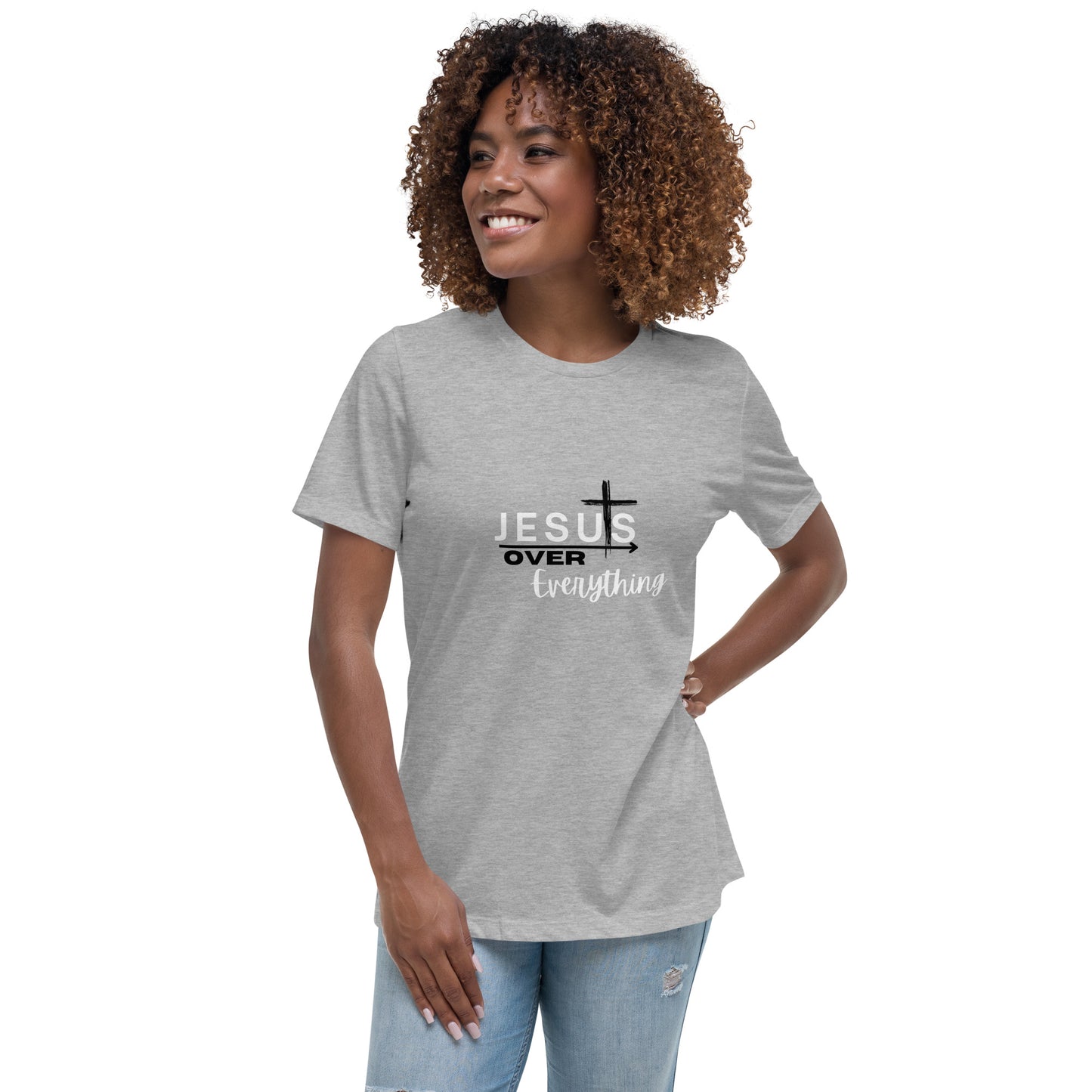 Jesus Over Everything|Women's Relaxed T-Shirt