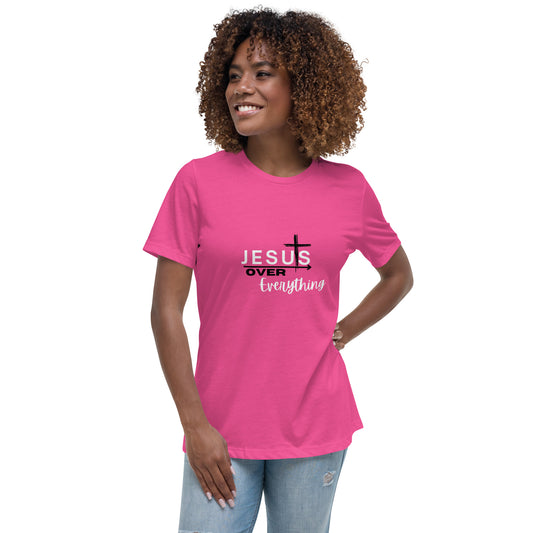 Jesus Over Everything|Women's Relaxed T-Shirt