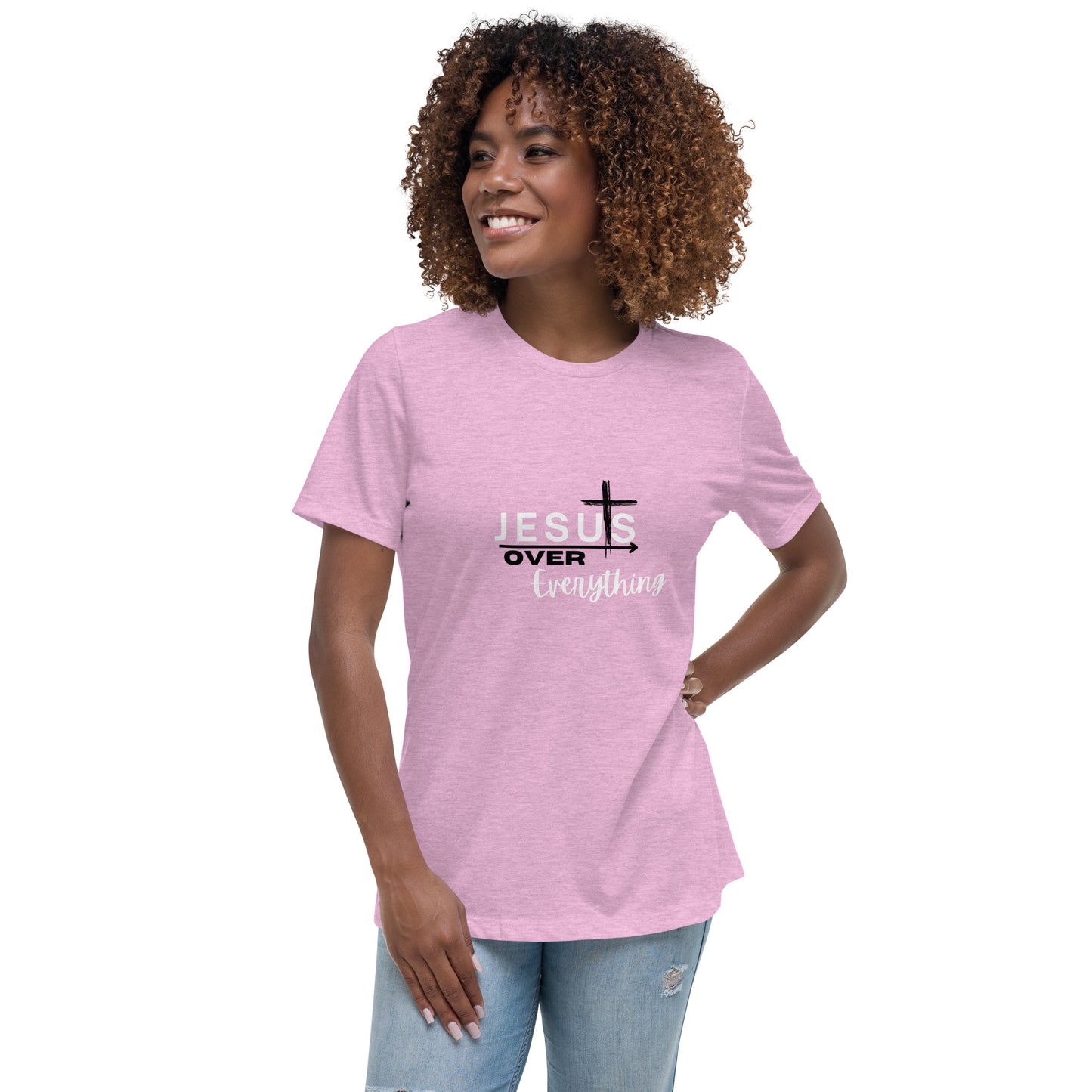 Jesus Over Everything|Women's Relaxed T-Shirt