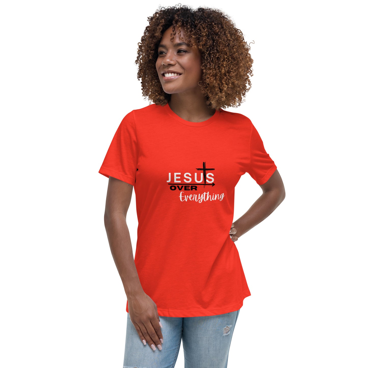 Jesus Over Everything|Women's Relaxed T-Shirt